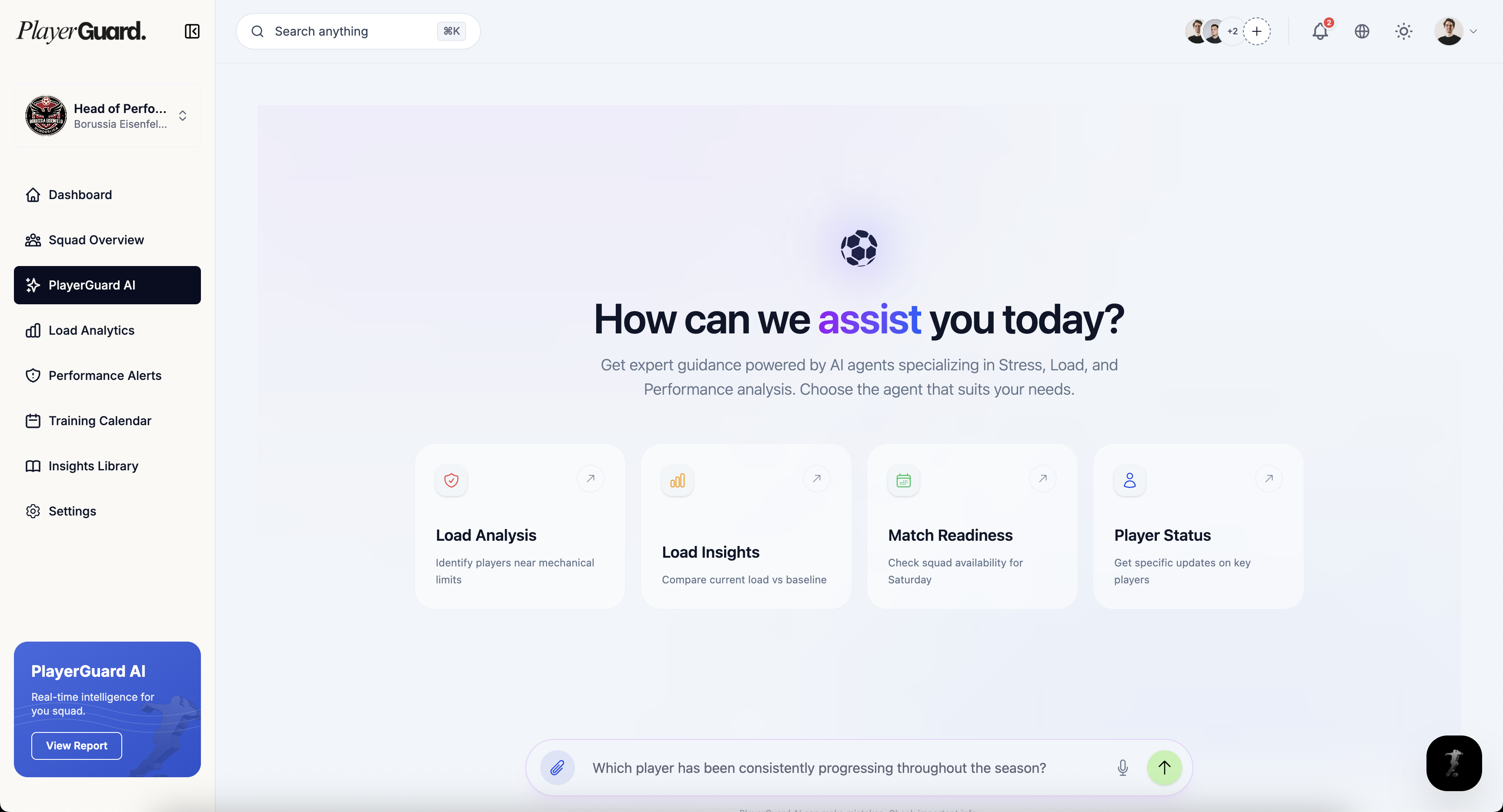 PlayerGuard AI preview